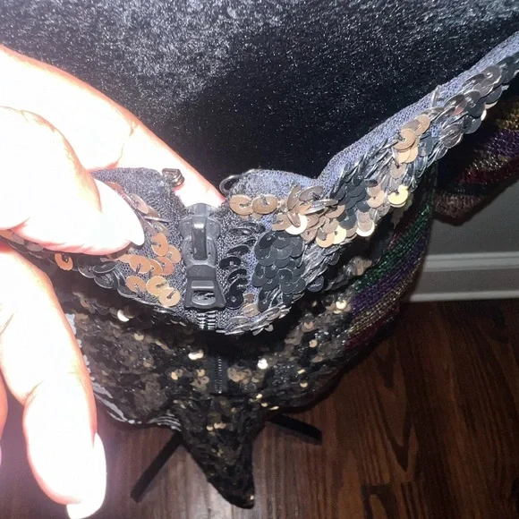 Multi color/multi print sequin cocktail dress - Picture 8 of 8